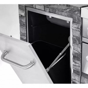 Stand Bucatarie de exterior fara gratar, contine chiuveta si arzator lateral Grand Hall Stone Island K04000235B 4