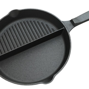 Tigaie fonta Cattara, 25cm, doua compartimente, neteda si grill - TT13061 - Img 2