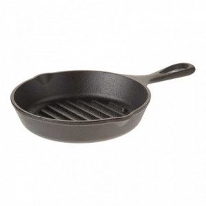Tigaie grill adanca rotunda din fonta cu maner Lodge 16,5 cm L-3GP 3