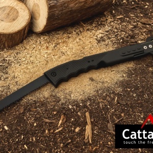 Topor cu fierastrau Cattara 4 in 1, teaca solida, fluier, amnar, 36cm - TT13267 - Img 6