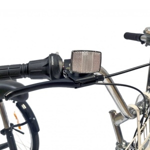 Tricicletă 24" pentru adulți BR CYCLES Pro2008-VB, cadru oțel 16", 7 viteze, frâne V-Brake/tambur, negru - Img 12