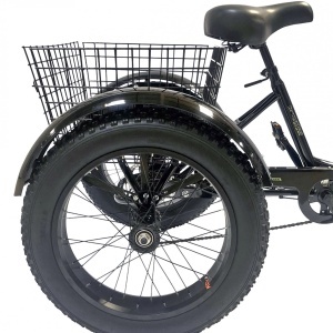 Tricicletă adulți BR Pro2025, 20", 7 viteze, frâne pe disc, cadru din oțel 15", gri - Img 14
