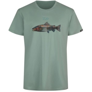 Tricou Daiwa D-Vec T-Shirt Trout Pistaccio