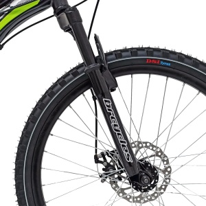 Bicicleta BR STORM 26", 21 viteze, frane pe disc, cadru otel 15", manete secventiale, negru/verde - Img 12