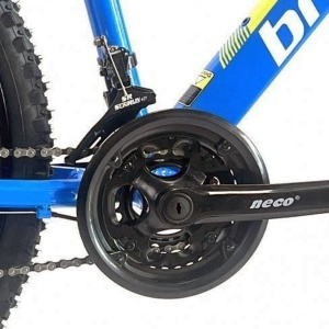 Bicicleta BR Tornado ProMG 24", jante MAGNEZIU, 21 viteze, frane pe disc, cadru din aluminiu 13", manete secventiale, albastru - Img 6