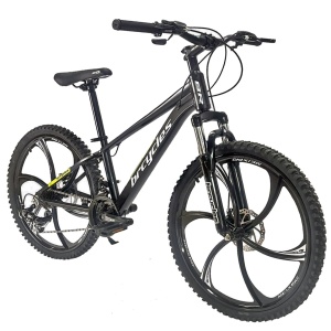 Bicicleta BR Tornado ProMG 26", jante MAGNEZIU, 21 viteze, frane pe disc, cadru din aluminiu 13.5", manete secventiale, negru - Img 2