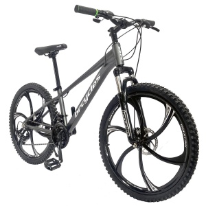 Bicicleta BR Tornado ProMG 26", jante MAGNEZIU, 21 viteze, frane pe disc, cadru din aluminiu 13.5", manete secventiale, gri - Img 2
