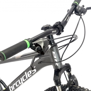 Bicicleta BR Tornado ProMG 26", jante MAGNEZIU, 21 viteze, frane pe disc, cadru din aluminiu 13.5", manete secventiale, gri - Img 12