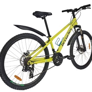 Bicicleta BR TSUNAMI PRO2025 26", 21 viteze, frane pe disc, cadru otel 14.5", manete secventiale, fluo - Img 3