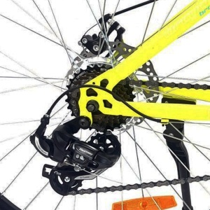 Bicicleta BR TSUNAMI PRO2025 26", 21 viteze, frane pe disc, cadru otel 15", manete secventiale, galben - Img 5