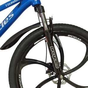 Bicicleta BR Tsunami ProMG 24", cadru otel 13", jante magneziu, manete secventiale, frane disc, 21 viteze, albastru - Img 4