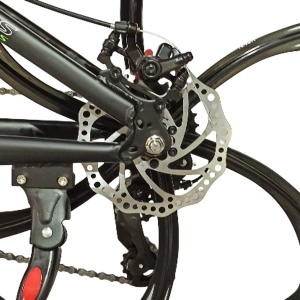 Bicicleta BR Tsunami ProMG 24", cadru otel 13", jante magneziu, manete secventiale, frane disc, 21 viteze, negru - Img 8