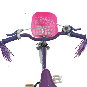 Bicicletă copii BR Linda Kids 12", cadru oțel, mov, varsta 2 - 4 ani - Img 9