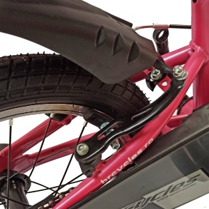 Bicicletă copii BR Neptune Kids 16", cadru oțel, roz, varsta 4 - 6 ani - Img 12