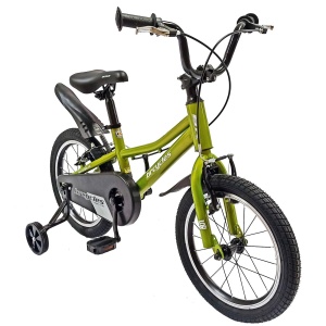 Bicicletă copii BR Neptune Kids 16", cadru oțel, verde, varsta 4 - 6 ani - Img 2