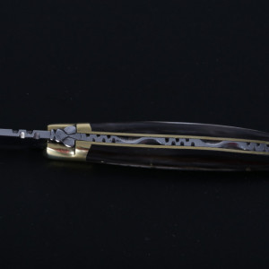 Briceag Laguiole en Aubrac, 10 cm, Maner Corn Bivol African - LGL0210PCL/FSI1 3
