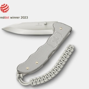 Briceag Victorinox Evoke Alox One Hand,136 mm, Silver 0.9415.D26
