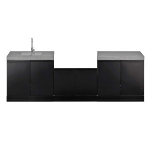 Bucatarie de exterior dulap fara gratar, contine modul chiuveta si modul cu blat de lucru Grandhall - K0GK-01