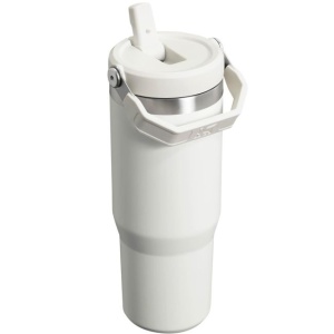 Cana Termoizolanta Cu Pai Rabatabil Stanley Classic Iceflow Flip Straw Tumbler 0.89l / 30oz, Alb - 10-09993-407 - Img 2
