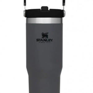 Cana Termoizolanta cu pai The IceFlow Flip Straw Tumbler Charcoal 0.89L / 30oz  - 10-09993-194  2
