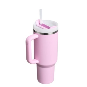 Cana termoizolanta Stanley The Quencher H2.O FlowState Tumbler 1.20L, Cherry Blossom - 10-10825-050 - Img 2