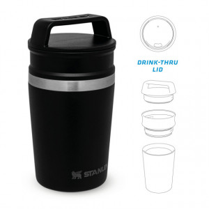 Cana Termoizolanta Stanley The Shortstack Travel Mug Matte Black Pebble 0.23 L - 10-02887-067 5