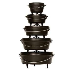 Ceaun din fonta cu capac - cuptor olandez Lodge 20 cm 1,9 litri - L-8CO3 - Img 11