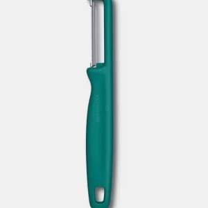 Curatator Victorinox Iota Straight Peeler, lama zimtata dubla, Green 6.0943.4