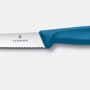 Cutit pentru friptura Victorinox Swiss Classic Steak&Pizza Knife, lama 11cm, Blue - 6.7232.C1