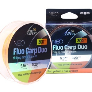 Fir Crap Carp Expert Neo Fluo Carp Duo Yellow-Orange 300m