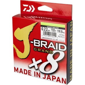 Fir Textil Daiwa J-Braid Grand X8 Chartreuse 135m - Img 2