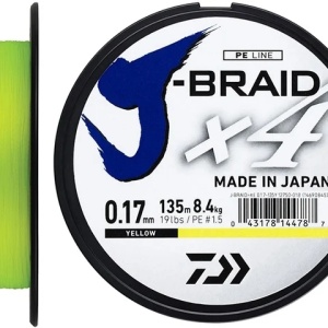 Fir Textil Daiwa J-Braid X4 Galben 135m