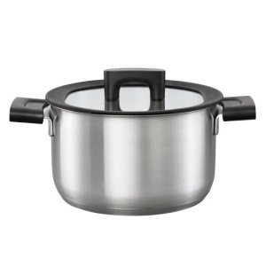 FISKARS Oala cu capac, din otel inoxidabil, fara acoperire antiaderenta, Fiskars Hard Face, 3.5 l, 20 cm - 1052240 - Img 4