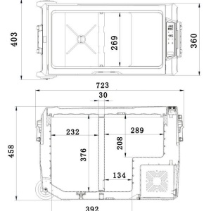 Frigider auto cu compresor DUAL 45l 230/24/12V -18°C APP - TT07087 - Img 8