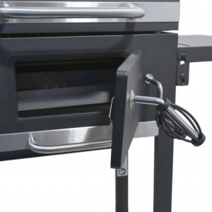 Gratar pe carbune Royal Partener Cattara, fonta/otel, 97 x 98 x 35 cm, negru - TT13039 - Img 6