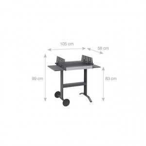 Gratar pe carbuni Dancook 5000 - 102623 dimensiuni ansamblu