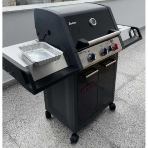 Gratar pe gaz, 3 arzatoare inox, grile fonta, Enders Monroe Black Pro 3 K Turbo - 837133 8