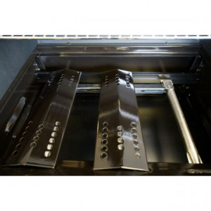 Gratar pe gaz cu 4 arzatoare din inox, gratare si plita din fonta, Grand Hall Xenon 3 - K03000032A aparatoare