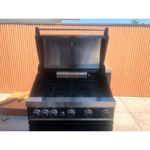 Gratar pe gaz cu 6 arzatoare (5 inox si 1 infrarosu), incastrabil, grile si plita fonta, Grandhall Grandpro Maxim G5 - K05000387A - Img 16
