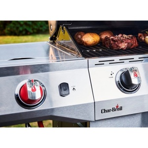 Gratar pe gaz din inox Char-Broil Advantage PRO S4 cu 4 arzatoare si sear burner, grile din fonta, TRU-Infrared - 140977 - Img 6