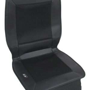 Husa scaun auto cu ventilatie si incalzire, 12V, 3 trepte de viteza, negru, textil si piele sintetica - Img 7