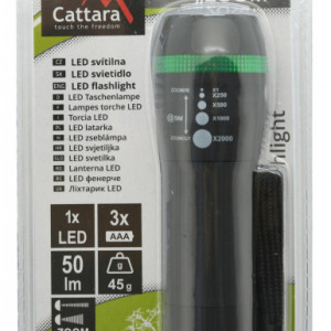 Lanterna LED 50lm Zoom Cattara TT13160 - Img 6