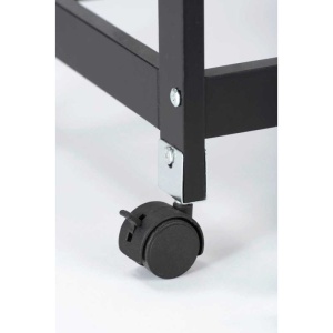 Mini bar, polite si sertare, negru, MDF, 67 x 86,5 x 35 cm Wenko Bon Appetit - 54128100 - Img 8