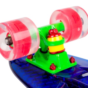 Penny board WORKER Transpy 400 22'' cu roti iluminate - Img 9