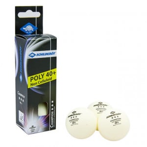 Set 3 mingi tenis de masa Donic-Schildkröt - Champion ITTF, poly 40+ - 608540