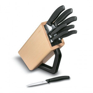 Set Victorinox pentru Bucatarie, 8 piese, suport lemn - 6.7173.8 prezentare