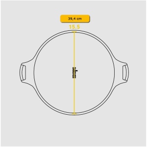 Tava din fonta pentru pizza Lodge 38 cm - L-BW15PP - Img 13
