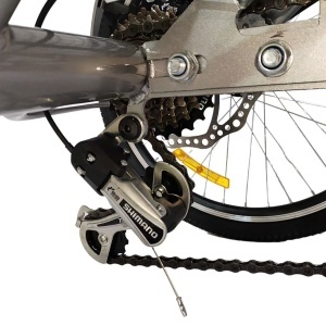 Tricicletă 24" pentru adulți BR CYCLES Pro2008-VB, cadru oțel 16", 7 viteze, frâne V-Brake/tambur, negru - Img 8
