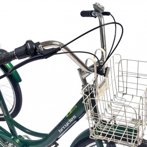 Tricicletă 24" pentru adulți BR CYCLES Pro2008-VB, cadru oțel 16", 7 viteze, frâne V-Brake/tambur, verde kaki - Img 13