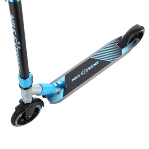 Trotineta Nils Extreme HD145 145 mm, Grafit/Albastru - Img 2